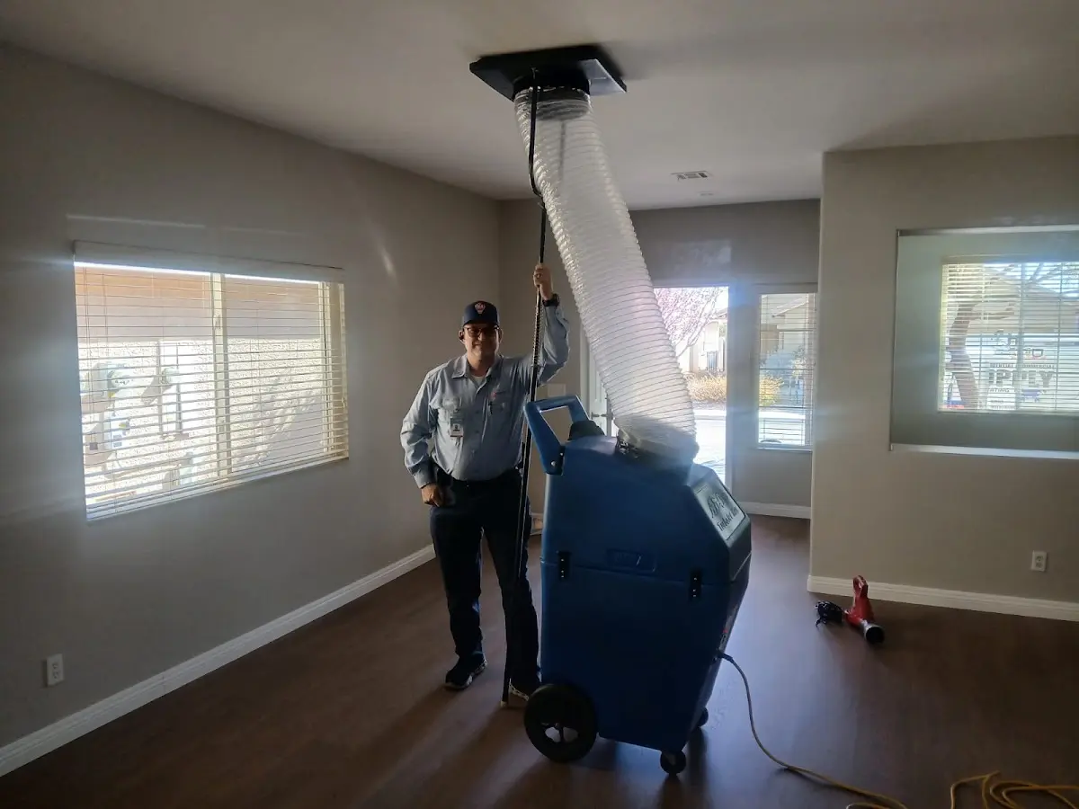 Professional Dryer Vent Cleaning work inside a Morro Bay home